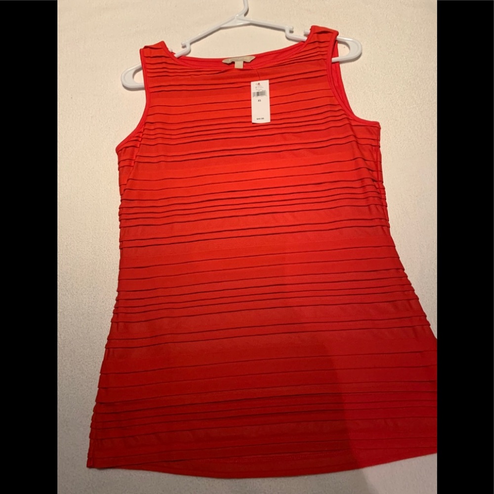 Banana Republic NEW red formal sleeveless shirt